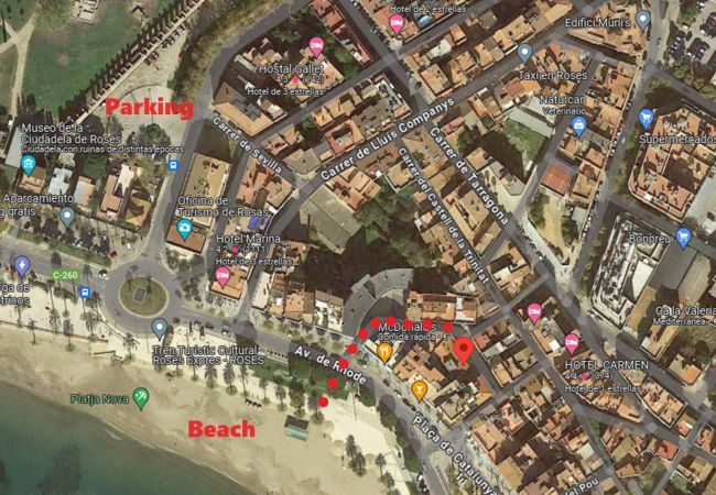 Ferienwohnung in Rosas / Roses - 1029 JOC PILOTA 50m Playa